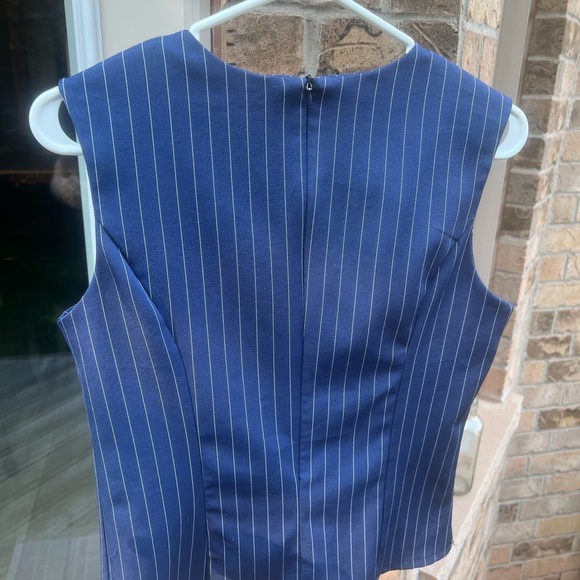 MAXMARA Striped Blue Tank Sleeveless Top Women’s Size small - Picture 10 of 10